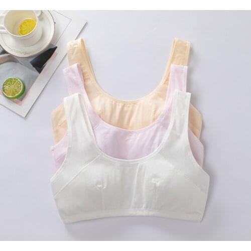 Cotton Teen Underwear Puberty Soild Bras for Girls Modal Teens Training Bras Children Vest Teenage Sports Bra Wholesale clothing
