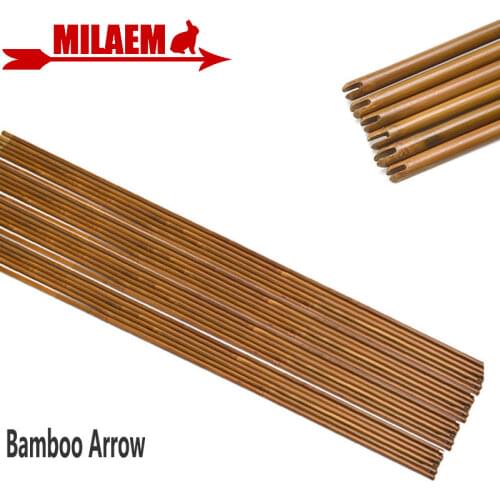 6/12pcs Archery Bamboo Arrow Shaft 83cm DIY Bamboo Arrow Hunting Shooting Compound Recurve Bow Arrow Target Practice Accessories
