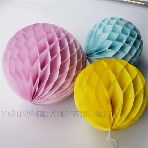 16 Colors Available!! tissue paper honeycomb core 8 inch(20cm) 10pcs/lot hanging honeycomb paper ball wedding party decorations