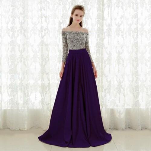 JIEZuoFang Spring Fashion Dress Womens Long Sleeves Bright Silk Plus Size Floor-length Dress Femme Party Night Club Dress