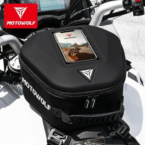 MOTOWOLF Waterproof Motorcycle Tank Bag Luggage Helmet Backpack for Harley HONDA SUZUKI YAMAHA KTM Kawasaki BMW Triumph Victory