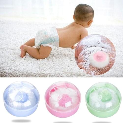 1 Pc Newborn Product Portable Sponge Case Baby Powder Puff Infant Puffs Body Container Soft Tool Practical Baby Skin Care
