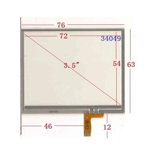 3.5 inch 76*63 034049 GPS navigation point reader learning machine touch screen