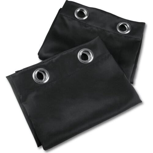 90% High Shading Blackout Black Curtains for living room Bedroom Solid Color Ready Made Black Curtains for Kitchen Bedroom