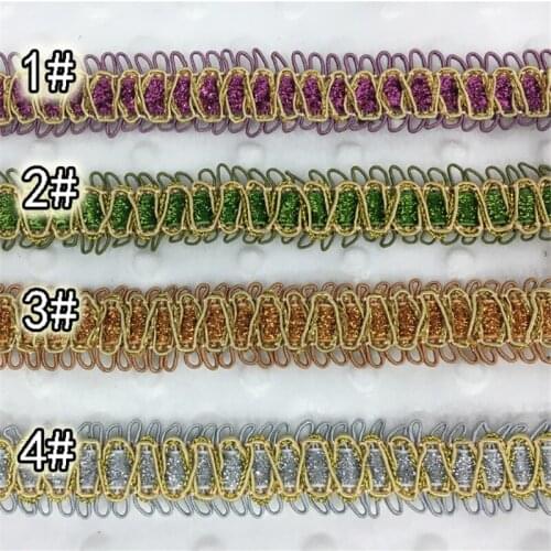 12M 2.5CM Curtain Lace fabric Ribbon Trim Fringe DIY accessories for Dress Sofa Cushion Pillow Clothing Decoration