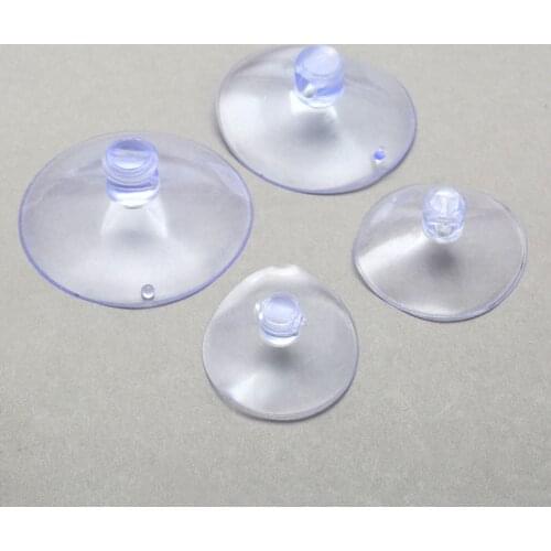 40Pcs Household Clear Rubber Suction Cup Sucker Doll Toy Holder Window Wall Kitchen Bathroom Hooks Hanger Hanging Smooth Place