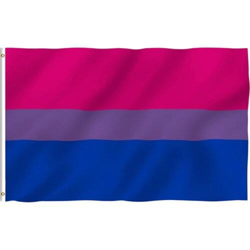 1PCS Bisexual Pride Flag LGBT 90*150cm Pink Blue Rainbow Flag Home Decor Gay Friendly LGBT Flag Banners Lesbian Gay Pride Flags