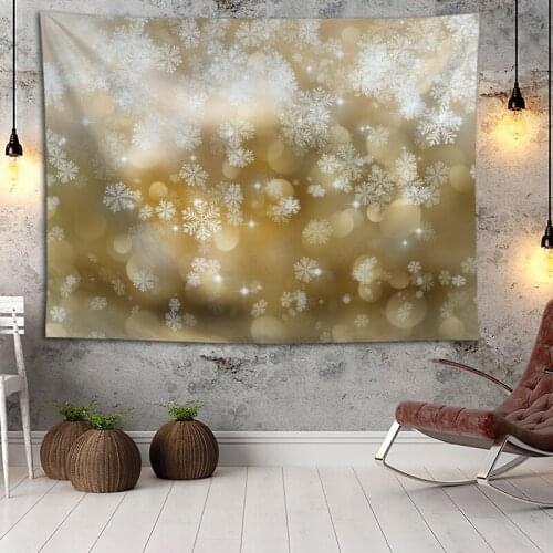 Hot Sale Custom High Quality Snowflake Wall Hanging HD Landscape 3D Printing Digital Printing Home Decoration Tapestry