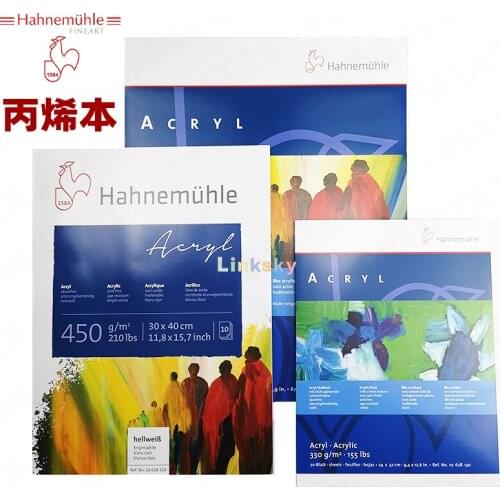 Hahnemuhle Oil & Acrylic Paint paper,Oil and Acrylic paper has a linen finish that has a canvas feel,Art supplies