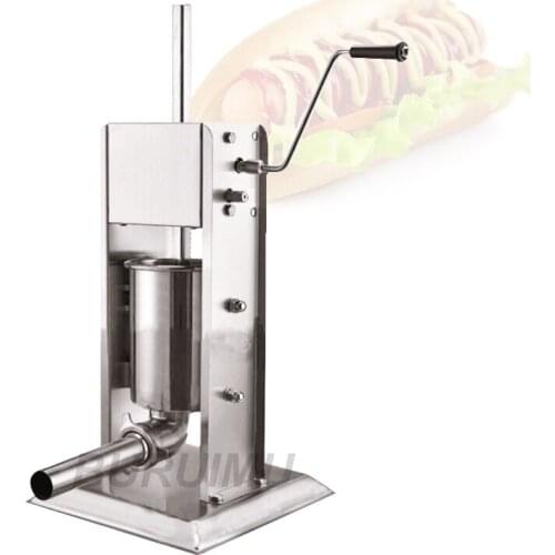 Commercial Manual Sausage Stuffer Stainless Steel Sausage Filling Machine Vertical Hand Crank Sausage Filling Machine Commerc
