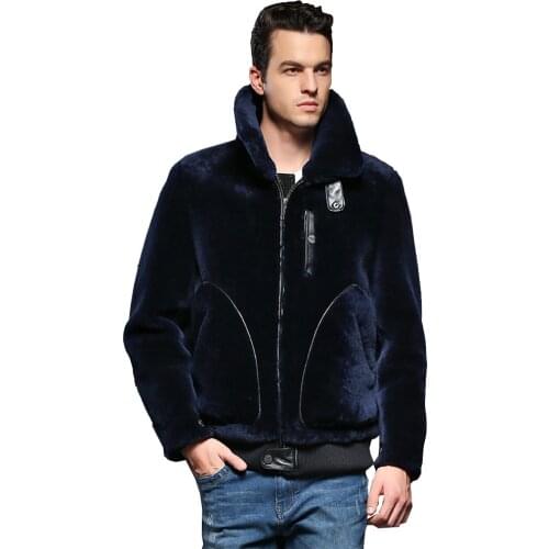 Quality Guaranteed Real Sheepskin Fur Coat Genuine Leather Male Formal Thick Winter Clothing Sheepskin Jacket Men Fur Outwear