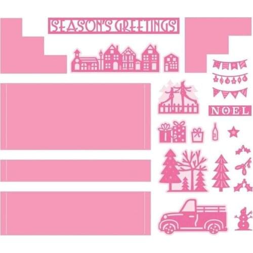 Metal cutting dies winter village cut die mold card Scrapbook paper craft knife mould blade punch stencls