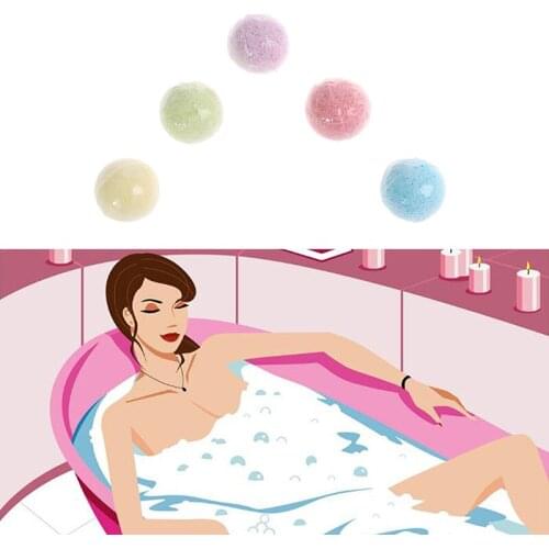 Mini Bath Ball Bombs Handmade Bath Sea Salt Essential Oil Aromatherapy Type Deep Body Cleaner Natural Bubble Bathroom Tools