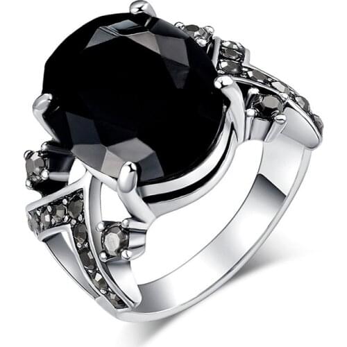 New Drop-shaped Ring Inlaid with Crystal Ornate Multistone Ring Wholesale Custom Boutique Jewelry Hot Sale