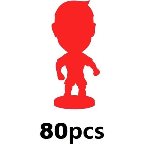 Wholesale 80pcs/lot Football Basketball Player Star 2.5" Movable Action Figure Dolls (Mixed Order) Anime Toy Fans Souvenir Gift