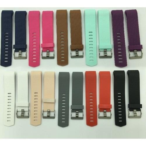 Silicone Strap for Fitbit Charge 2 Band Fitness Smart Bracelet Watches Replacement Sport Strap Shellhard Wrist Bands