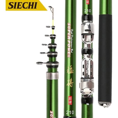 Carbon fiber 1.8M 2.1M 2.4M 2.7M 3.0M Spinning Fishing Rod M Power Telescopic Rock Fishing Rod Carp Feeder Rod Surf Spinning Rod