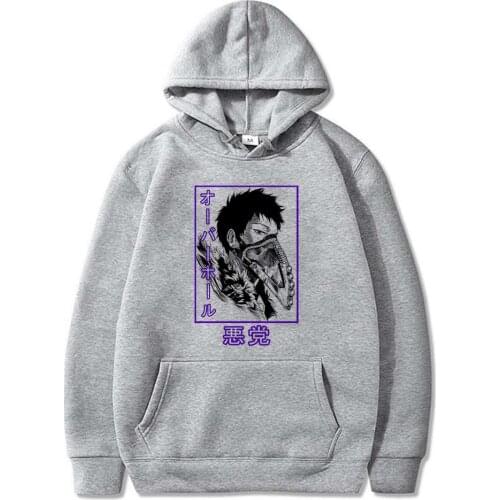 My Hero Academia Hoodie Overhaul Print Hoodie Japanese Anime Long Sleeves Loose Casual Hip Hop Sweatshirt Unisex Clothes