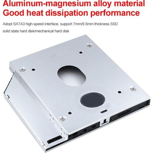 Hard Disk Drive Bay Universal 2.5 2nd 12.7mm/9.5mm Ssd Hd SATA Hard Disk Drive HDD Caddy Adapter Bay For Apple-MacBook Pro A1278