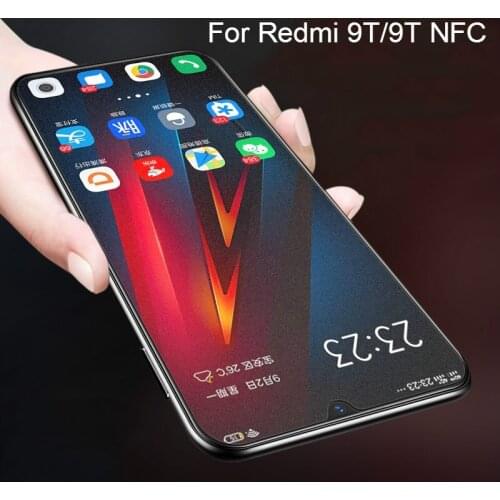 JGKK Tempered Glass for Xiaomi Redmi 9T NFC Matte Frosted Screen Protector For Redmi9T Redmi9TNFC Anti-fingerprint Full Cover