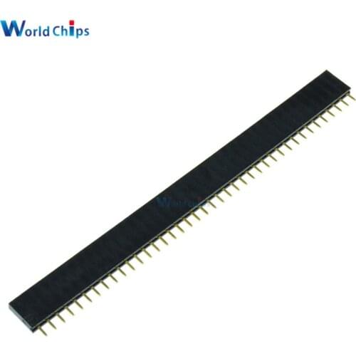 10PCS 2.54mm 40 Pin Female Single Row Pin Header Strip Hot sale
