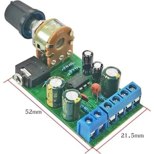 2*1.5W TDA2822 Audio Power Amplifier Board Stereo dual Channels Class D AMP Amplifiers 4-32ohm DC2V-12V