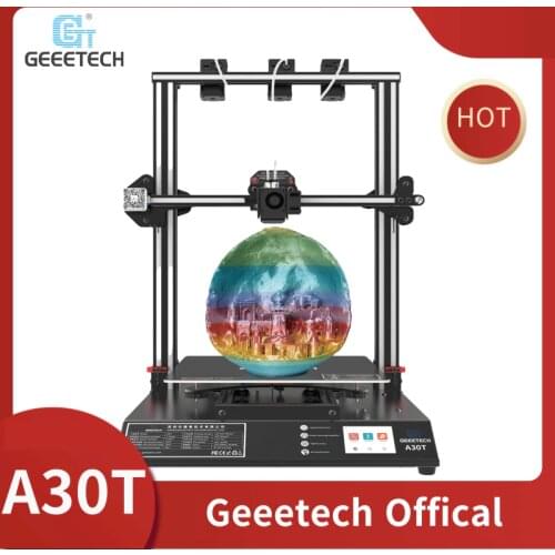 Geeetech A30T 3-in-1-out auto leveling mix color 3d printer mix-color 320*320*420mm print area with Filament Fetector FDM