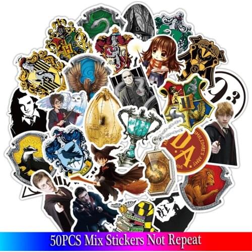 50pcs Pack Cartoon character Stickers Waterproof PVC Skateboard Luggage Snowboard Motorcycle Water Bottle Funny Sticker Kid Toy