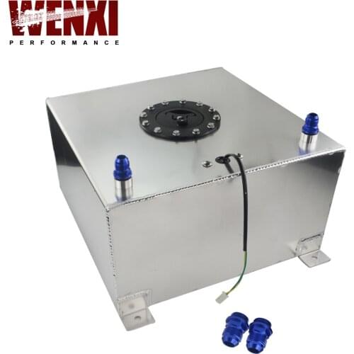40L Aluminium Fuel Surge Tank With Cap Fuel Cell With Sensor Foam Inside WX-TK40