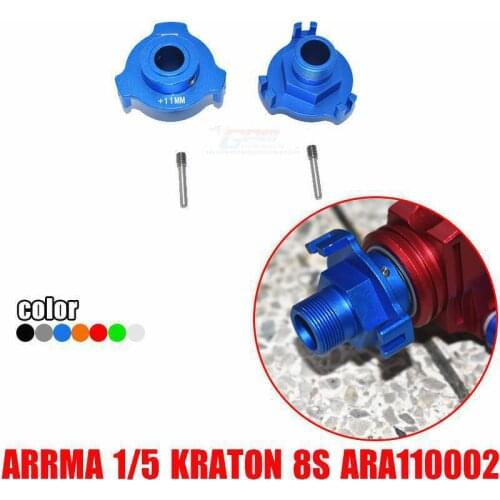 ARRMA 1/5 KRATON 8S ARA110002T1/ARA110002T2 aluminum alloy dragon claw design thickened 11mm hexagonal adapter-1 pair ARA310928