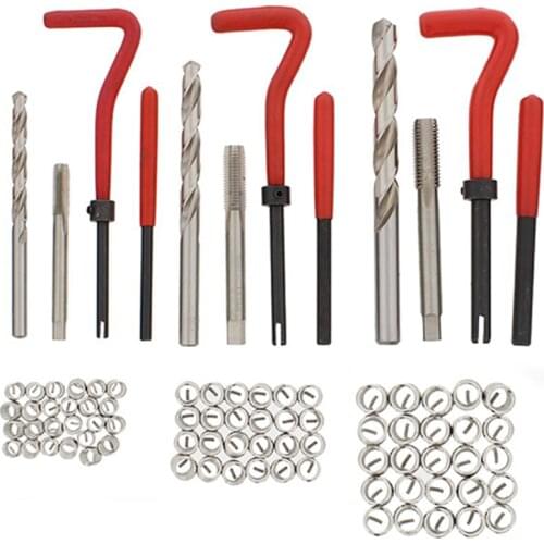 Auto Car 88Pcs Stripped Thread Rethread Helicoil Repair Kit Set Metric M6 M8 M10