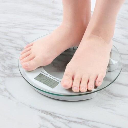 Electronic Glass LCD Body Weight Scale 150KG Household Bathroom Women Weight Health Scale Impact-resistant Glass