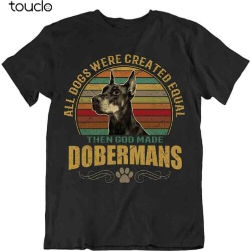 Dobermans Dog T-Shirt Cute Cool Gift For Dogs Pet Lovers Best Friend Vintage tee shirt