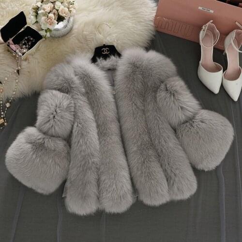 GELITAYIN Fur Coats