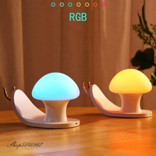 Creative Nightlight LED RGB Snail House Night Lamp Sensor Night Light for Kids Children Room Dimmable Beside Lamp USB Chargeable