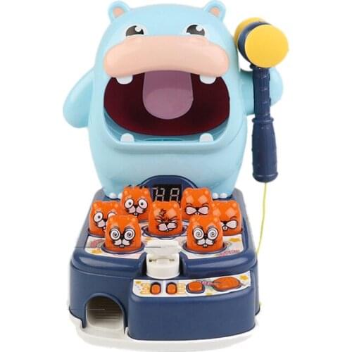 New-Hippo Playing Gopher Toy Game Beat Table Games Whack a Mole Game TOY Games Balls Score Kids Toys