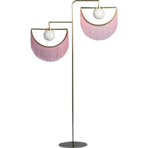 Post-modern tassel living room creative floor lamp club art bedroom study room model designer floor lamp