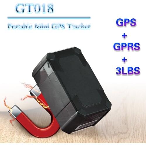 Hidden magnetic gps police locator gt018 handheld navigator magnetic 6400mAh rechargeable gps tracker anti-theft car gps tracker