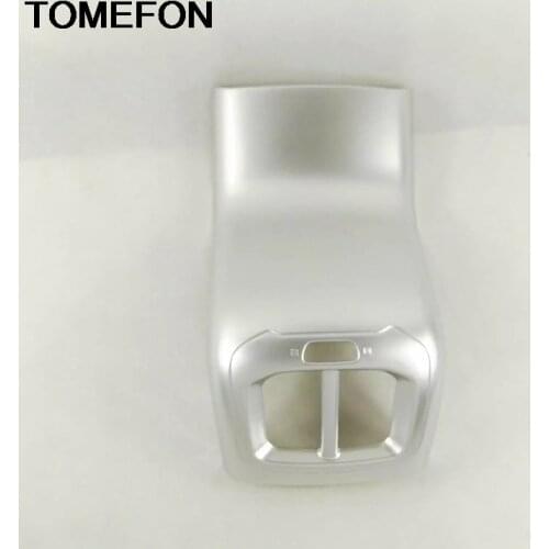TOMEFON For Jeep Cherokee KL 2014 2015 2016 2017 2018 Car Rear Air Condition Outlet Vent Guard Kicking Frame Panel Cover Trims