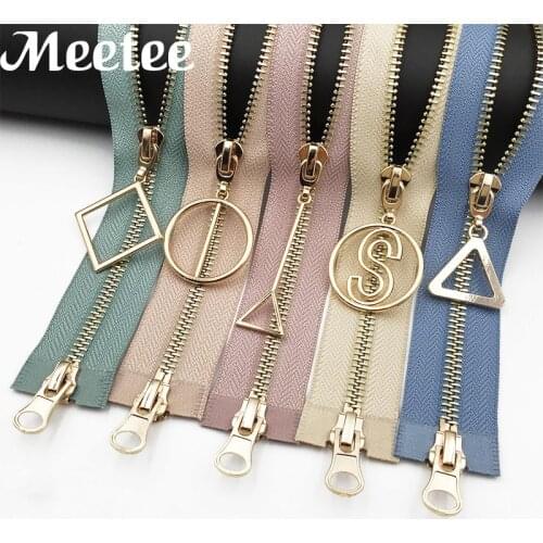 1pc 80cm 100cm 120cm 5# Double Sliders Metal Zippers Open-End DIY Zip For Sewing Down Jacket Zipper Clothes Accessories A3-12
