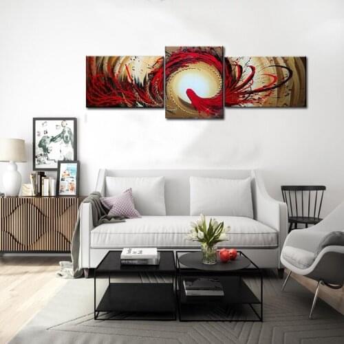3Pcs Lot 100% Hand Painted Modern Abstract Oil Painting On Canvas Wall Art Gift No Framed Top Home Decoration For Living Room