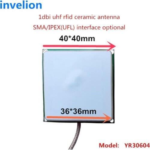 36*36mm small uhf rfid reader Ceramics Antenna 1dbi passive for iso18000-6c/b epc 902-928mhz rfid handle reader embedded system
