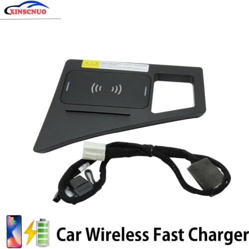 Car Accessories For Audi Q7 2016 2017 2018 2019 QI Wireless Charger Fast Charging Module Wireless Onboard Car Charging Pad