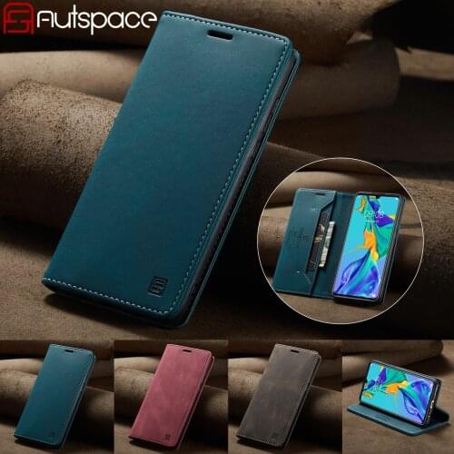 For Huawei P30 Lite Pro Case Magnetic Leather High Quality Retro Wallet Flip Luxury Card Slot Shockproof Phone Cover Funda Coque