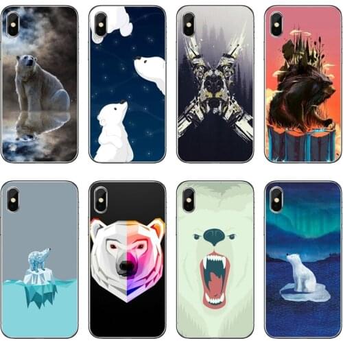 Polar Bear Accessories Phone Case For Huawei P20 P30 P40 Pro P10 P9 Lite Y5 Y6 Y7 Y9 P Smart Plus 2018 2019