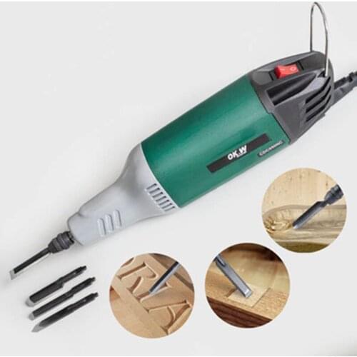 Woodworking engraving machine small carving wood carving flower power tool diy wood hand-held household mini