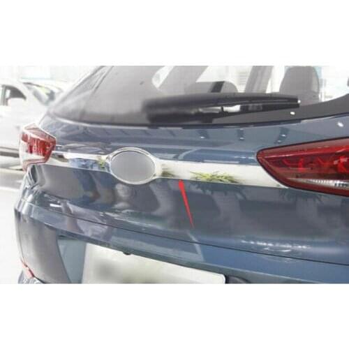 For Hyundai Tucson 2016-2018 Chrome Rear Trunk Tail Gate Door Lid Cover Trim 1pcs Car modification Auto parts