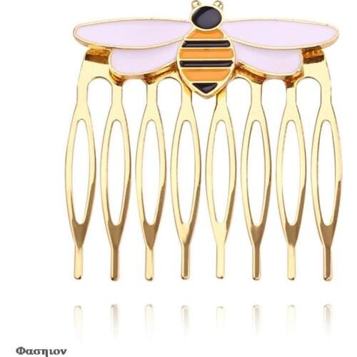 Animal Enamel Hair Jewelry Costume Women Hairpins Bee Comb Hair Comb Lady-bug Party Supplies