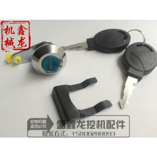 Excavator fittings, Daewoo DH, Doosan DX excavator, cab door, door lock, lock core, lock head