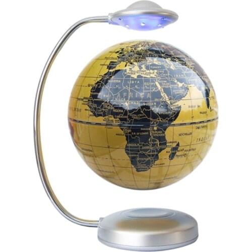 8-Inch netic Levitation Light Globe, Floating Head Light, Sphere Light, Press Light for Office Home EU Plug